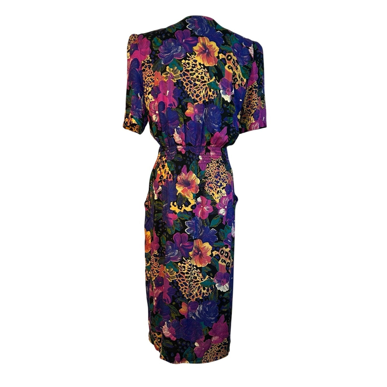 VTG Positive Attitude Midi Dress 11/12 Modern M Floral Whimsigoth Dark Academia