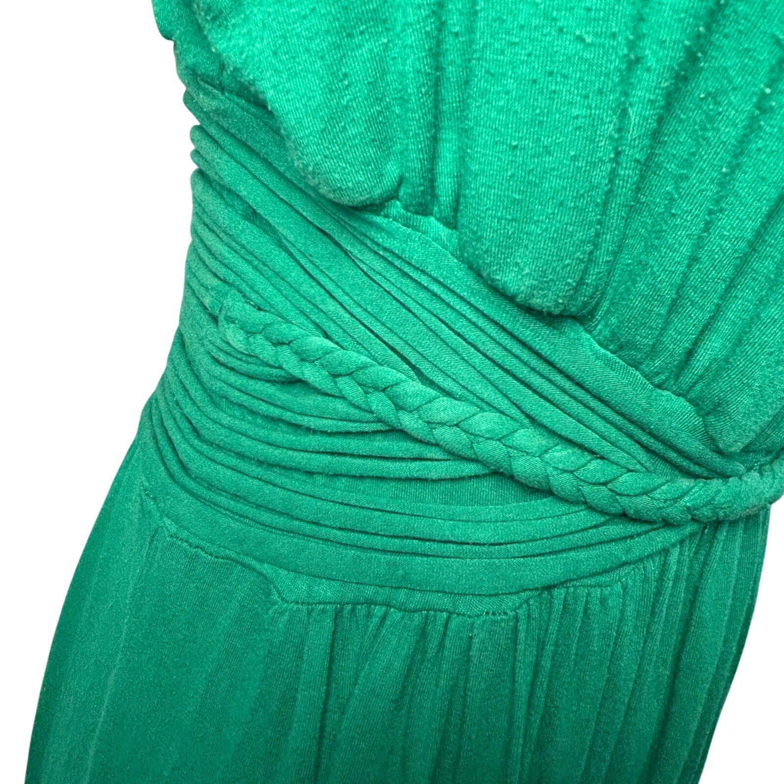 Max Studio Emerald Green Ruched Halter Maxi Dress Maternity Photoshoot Fair Luxe