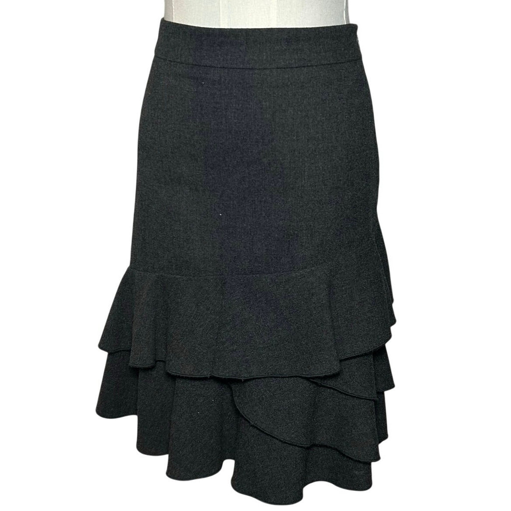 VTG 90s Y2K Minimalist Grunge Skirt M Dark Academia Flutter Streetwear Indie